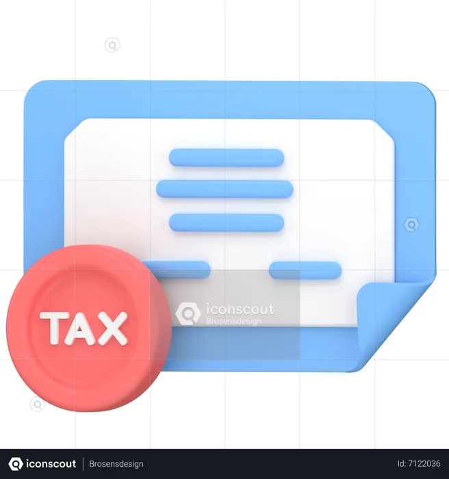 Tax certified  3D Icon