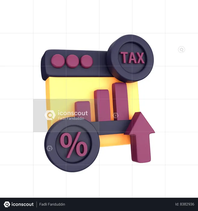 Tax Chart  3D Icon