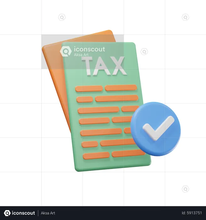 Tax Clear  3D Icon