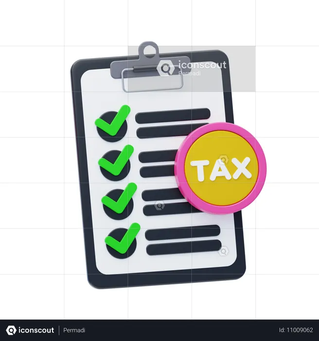 Tax Compliance  3D Icon