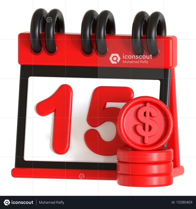 Tax Date Calendar  3D Icon