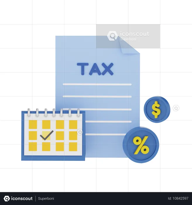 Tax Day  3D Icon