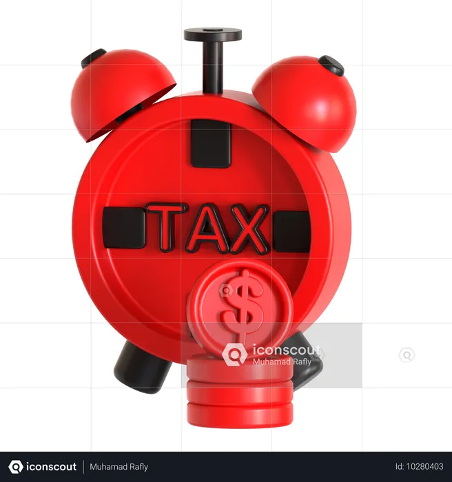 Tax Deadline  3D Icon