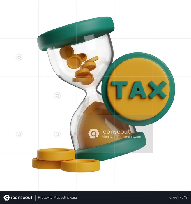 Tax Deadline  3D Icon