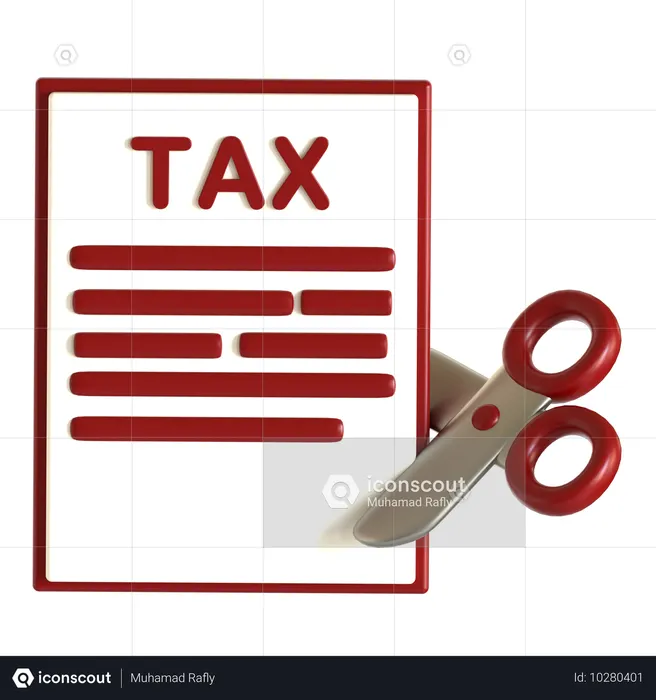 Tax Deduction  3D Icon