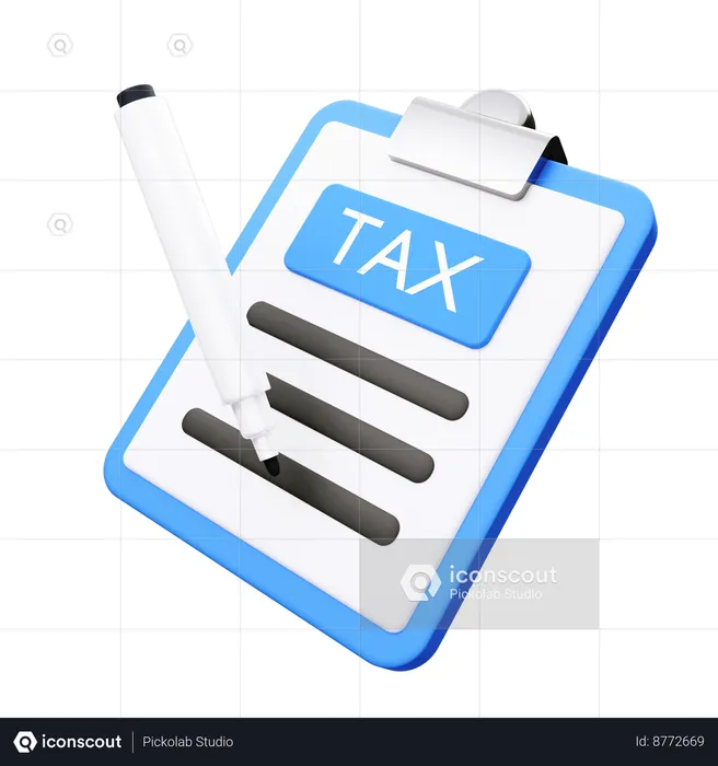 Tax delivery  3D Icon