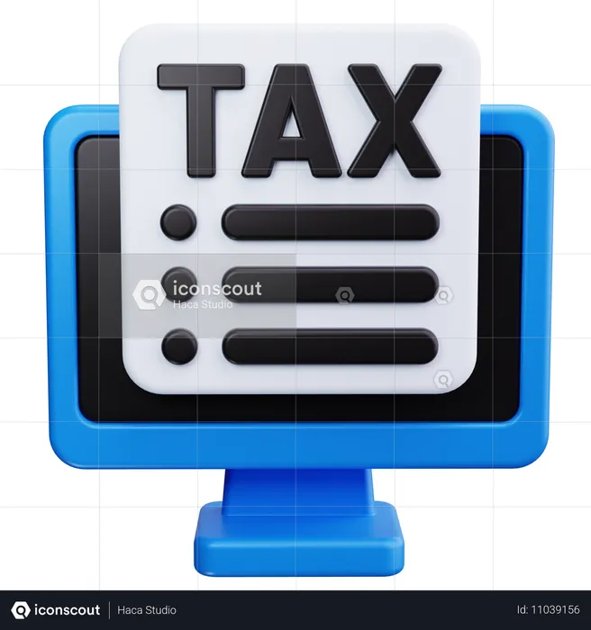 Tax Document  3D Icon