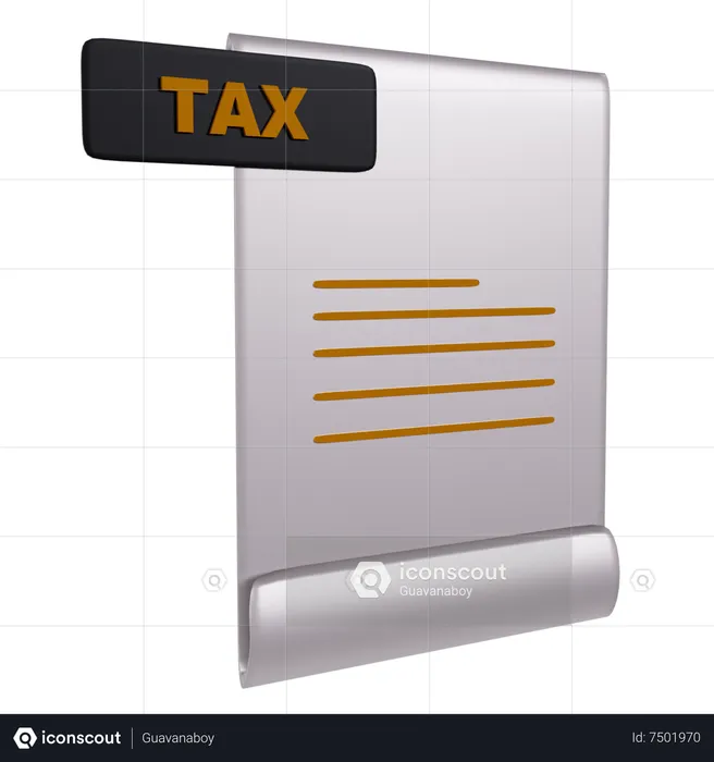 Tax File  3D Icon