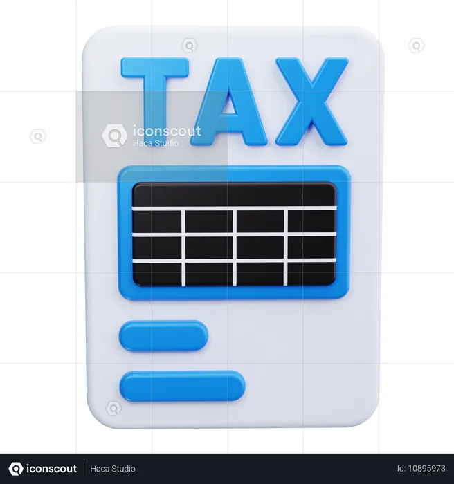 Tax Forms  3D Icon