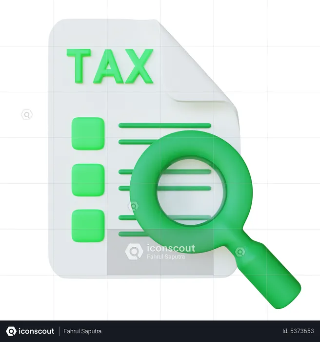 Tax Investigation  3D Icon