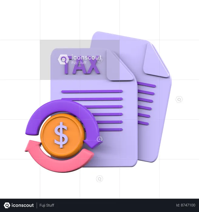 Tax Invoice  3D Icon
