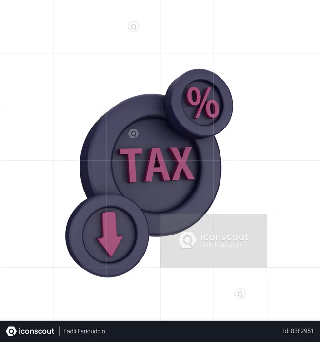 Tax Loss  3D Icon