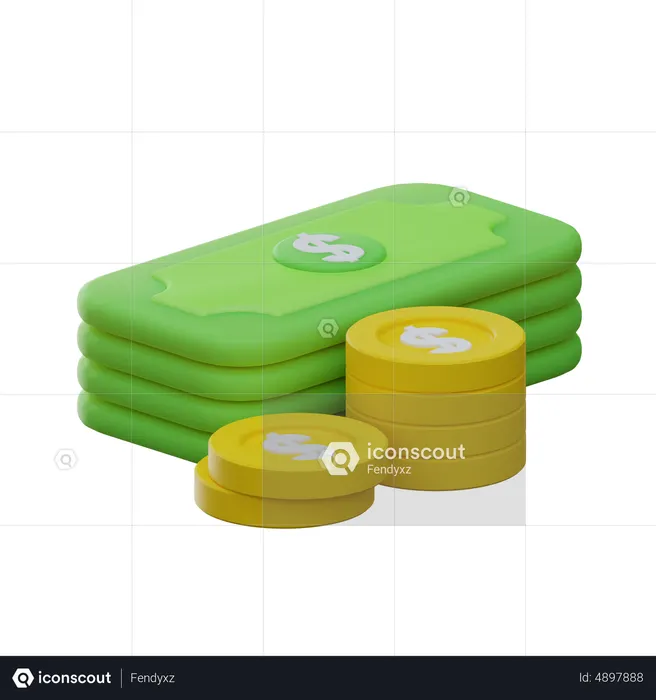 Tax Money  3D Icon