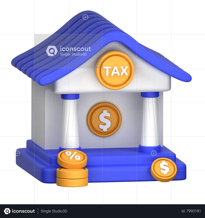 Property Tax 3D Icon Download In PNG, OBJ Or Blend Format, 53% OFF