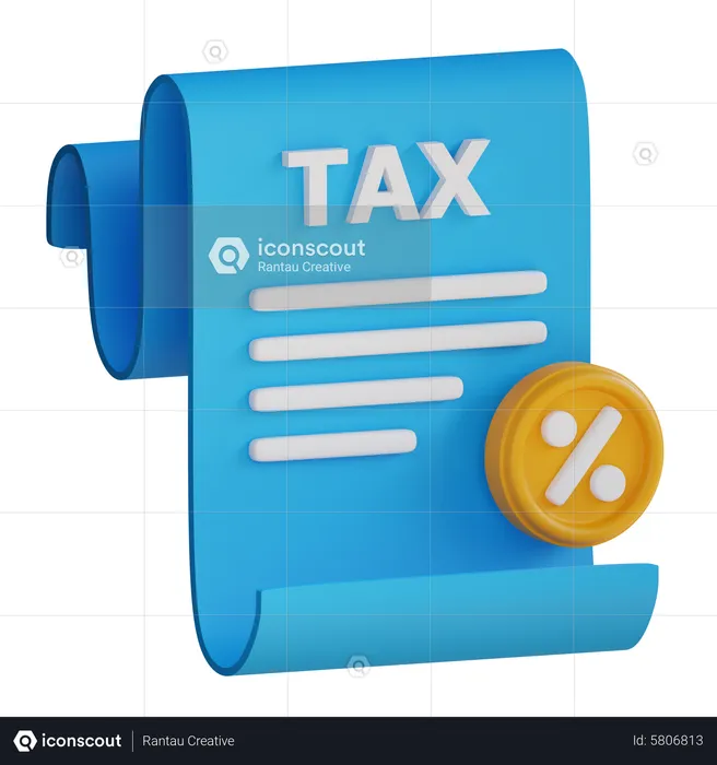 Tax Paper  3D Icon