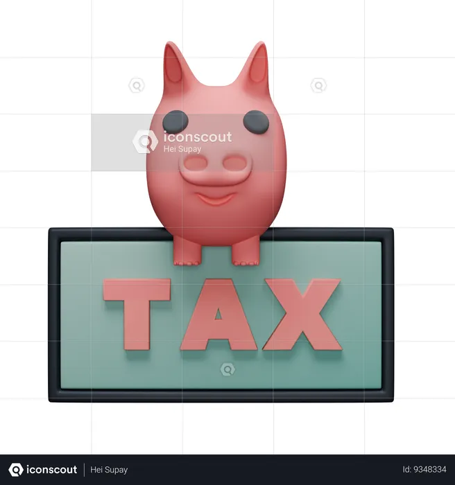 Tax Payment Board  3D Icon