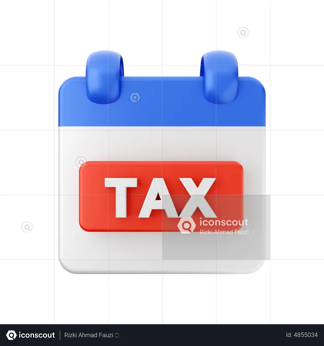 Tax Payment Date  3D Icon