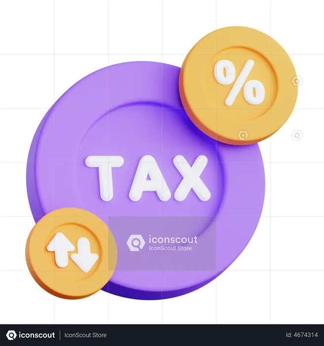 Tax Rates  3D Illustration