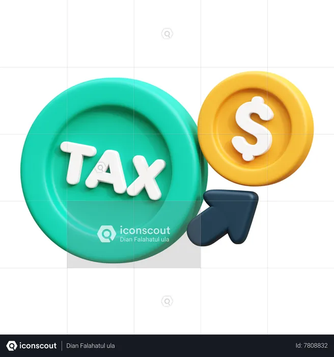 Tax Refund  3D Icon