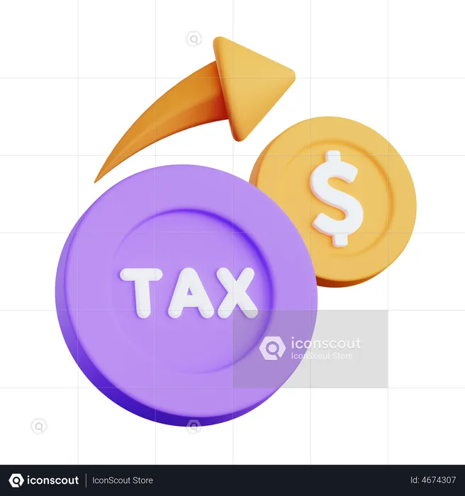Tax Refund  3D Illustration