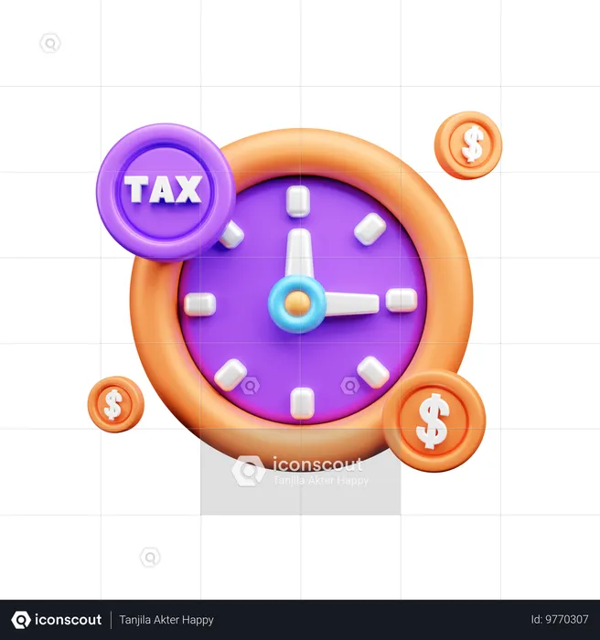 Tax Refund Time  3D Icon