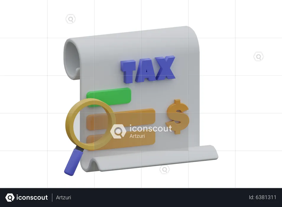 Tax Report  3D Icon