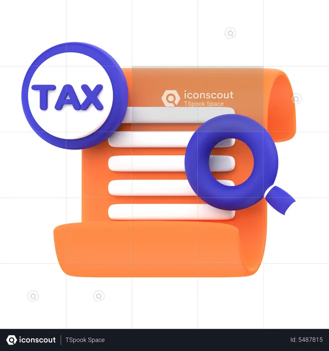 Tax Research  3D Icon