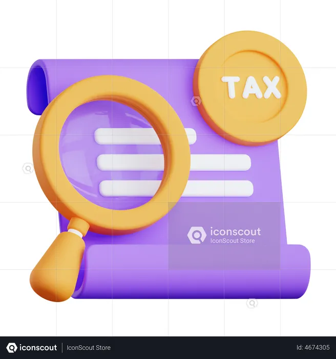Tax Research  3D Illustration