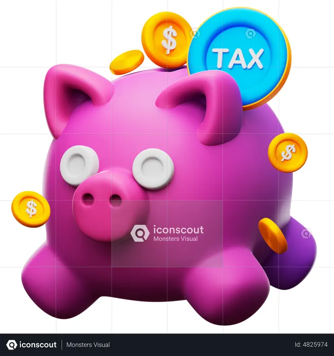 Tax Saving  3D Icon