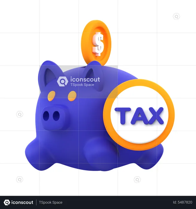 Tax Saving  3D Icon