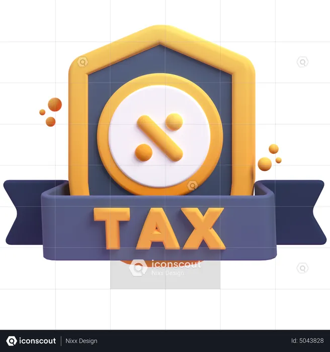 Tax Security  3D Icon