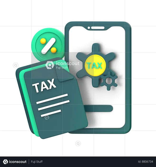 Tax Service  3D Icon
