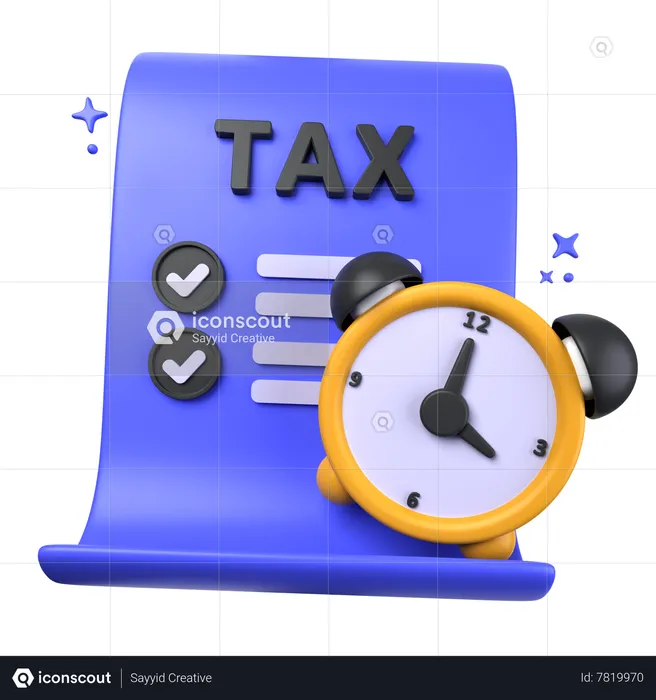 Tax Time  3D Icon