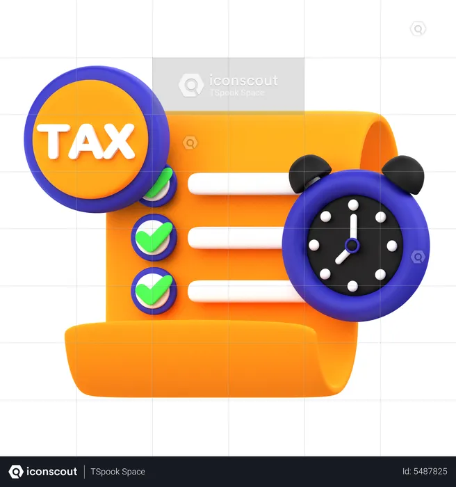 Tax Time  3D Icon