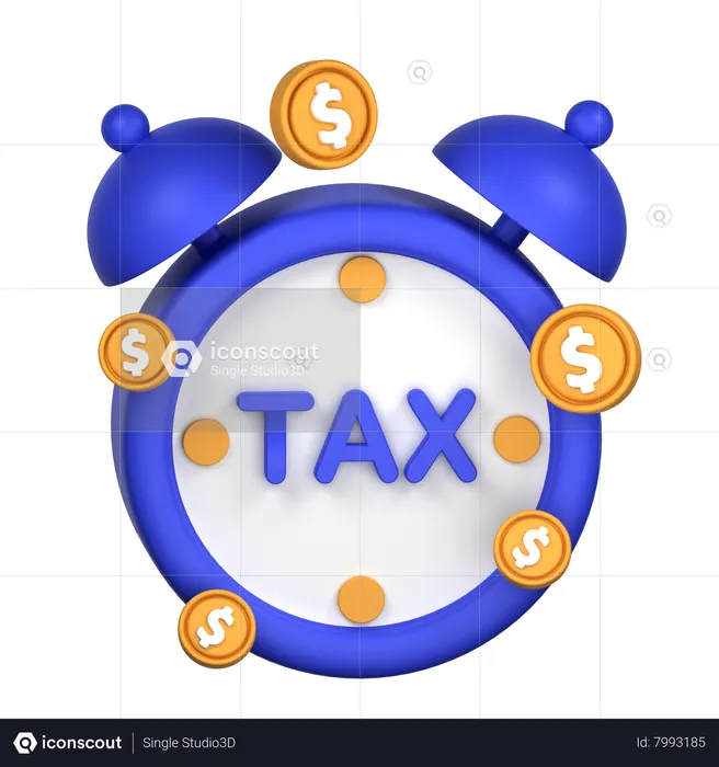 Tax Time  3D Icon