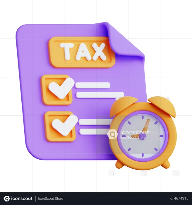 Tax Time  3D Illustration