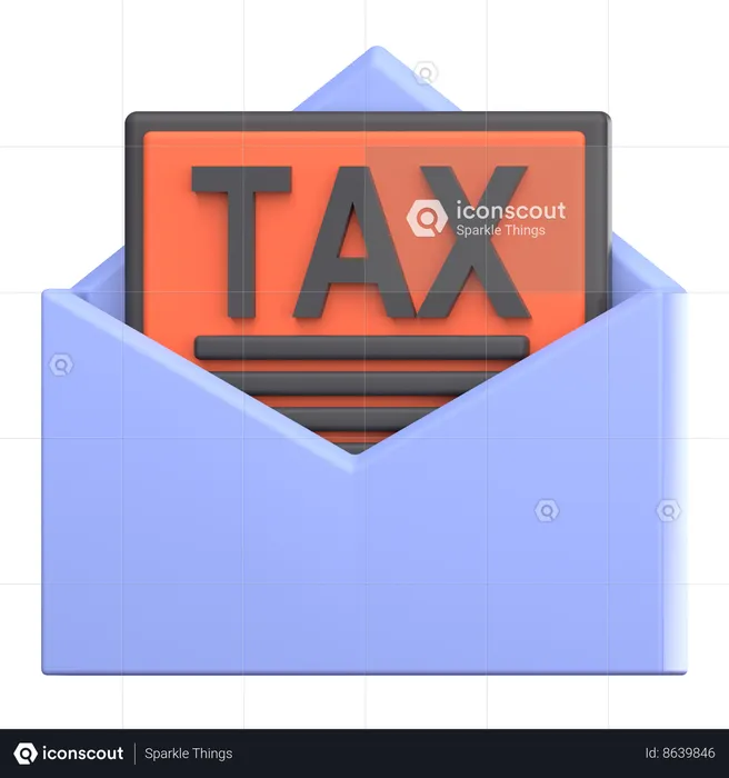 Taxation Latter  3D Icon