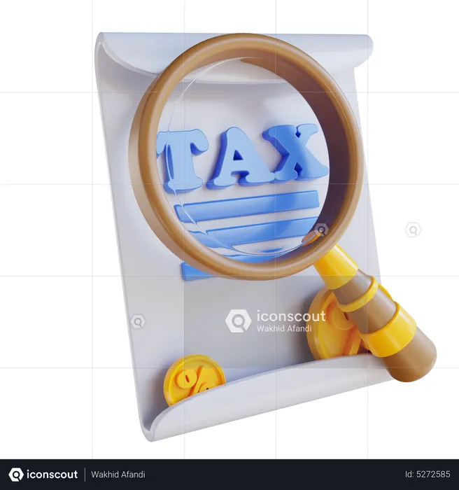 Taxation Research  3D Icon