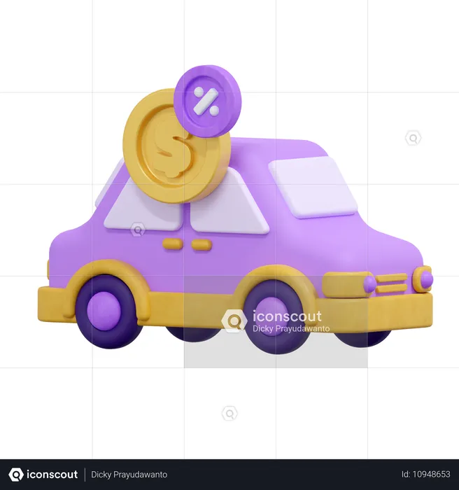 Taxe automobile  3D Icon