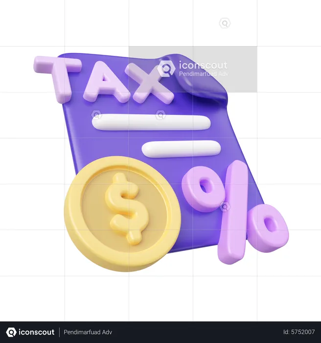 Taxes  3D Icon