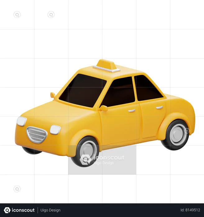 Taxi  3D Icon