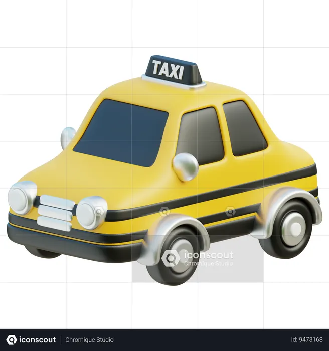 Taxi  3D Icon