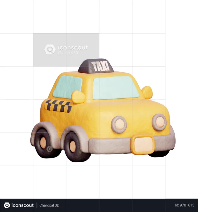 Taxi  3D Icon