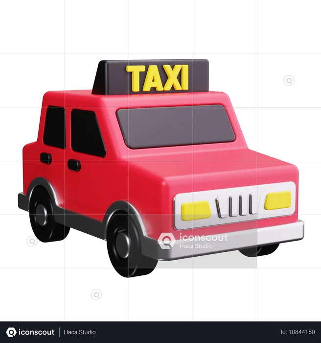 Taxi  3D Icon