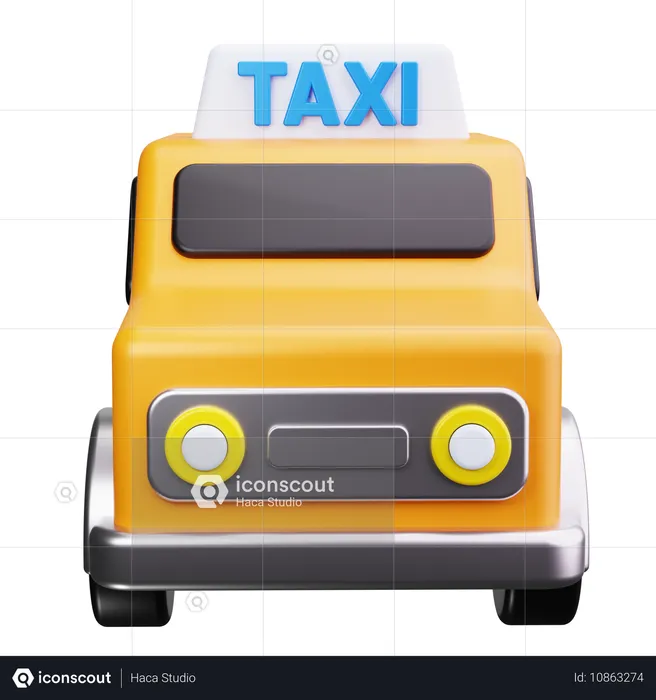 Taxi  3D Icon