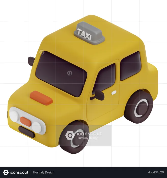 Taxi  3D Icon