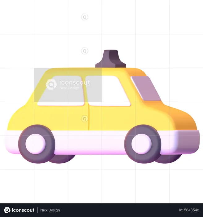 Taxi  3D Icon