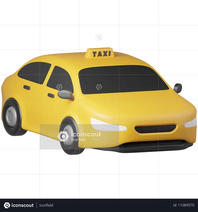 Taxi  3D Icon