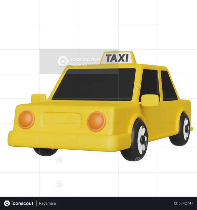 Taxi  3D Icon