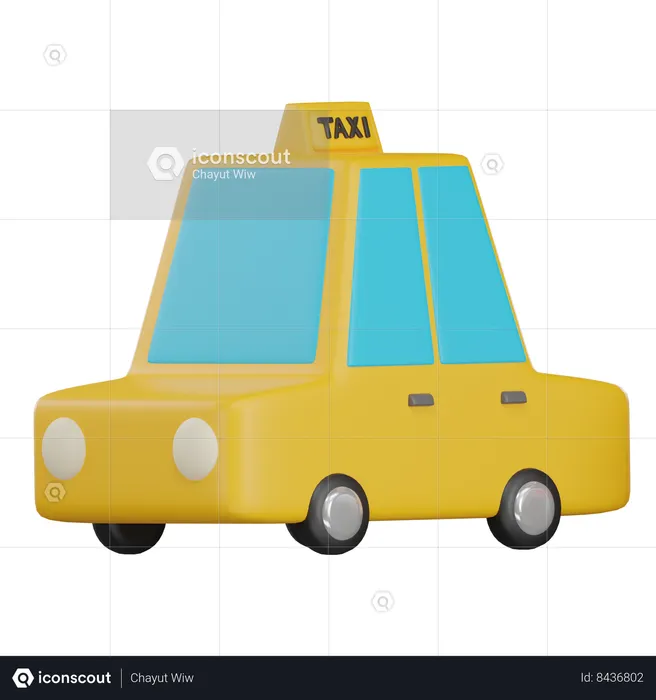Taxi Cab  3D Icon